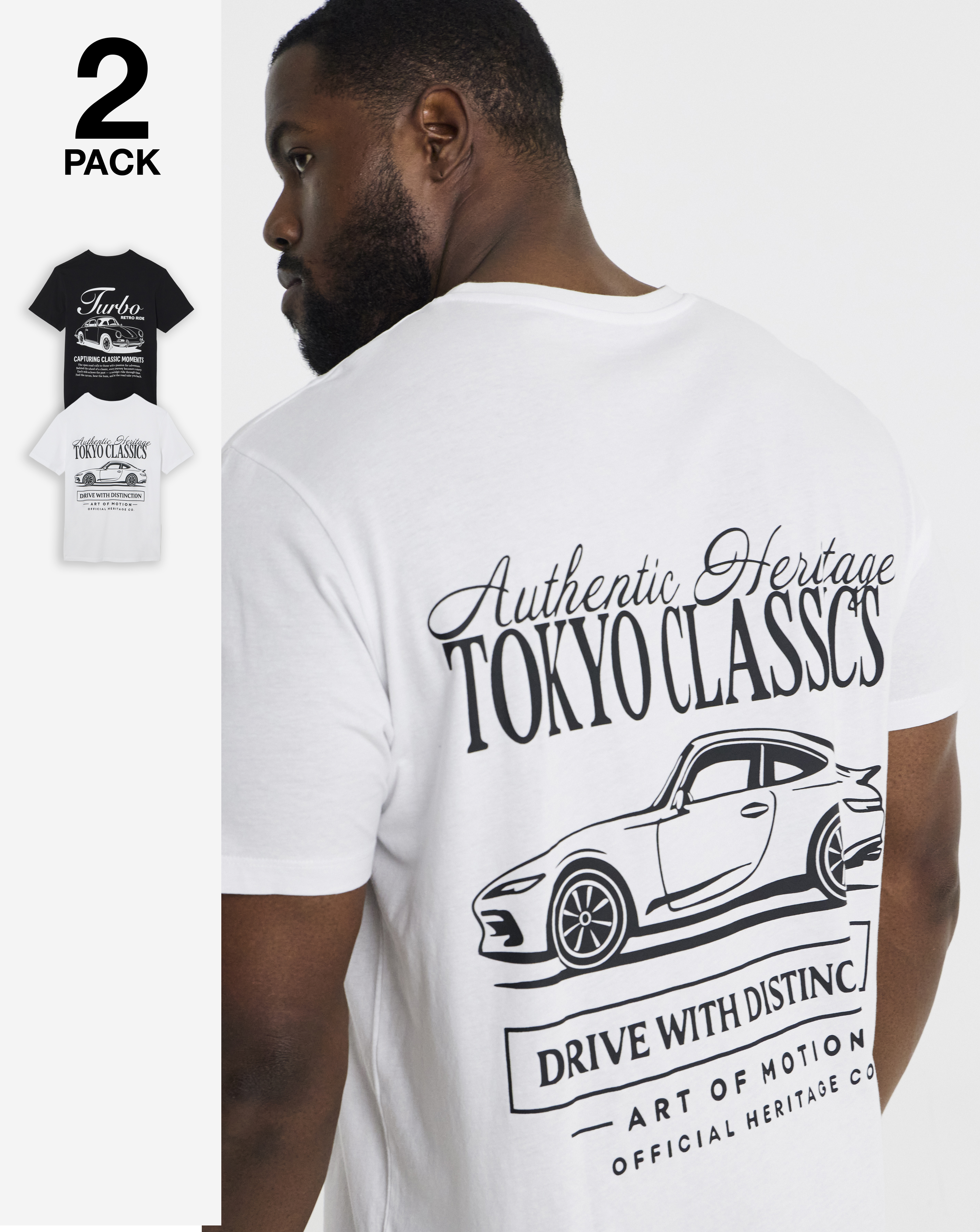 Jack & Jones Motion T-Shirt 2 Pack