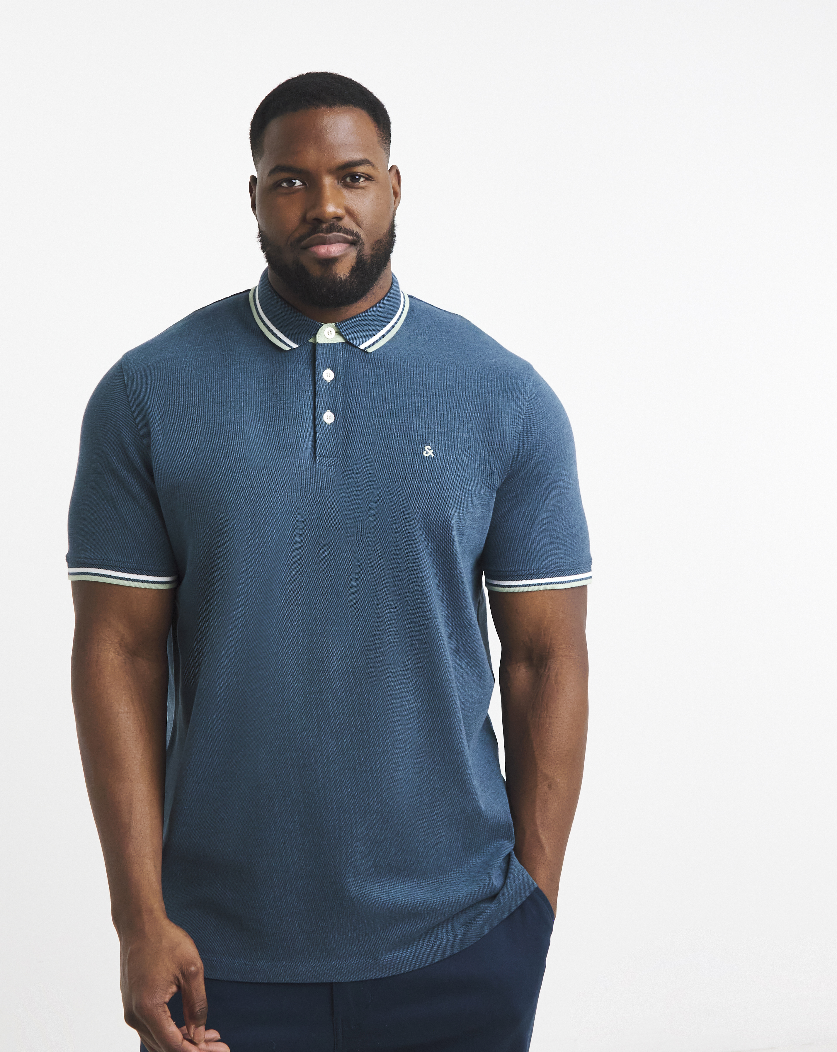 Jack & Jones Blue Premium Paulos Polo - M(44)