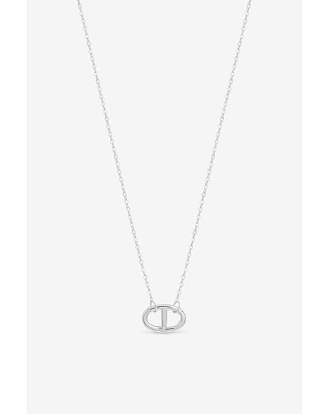 Sterling Silver Interlink Heart Necklace