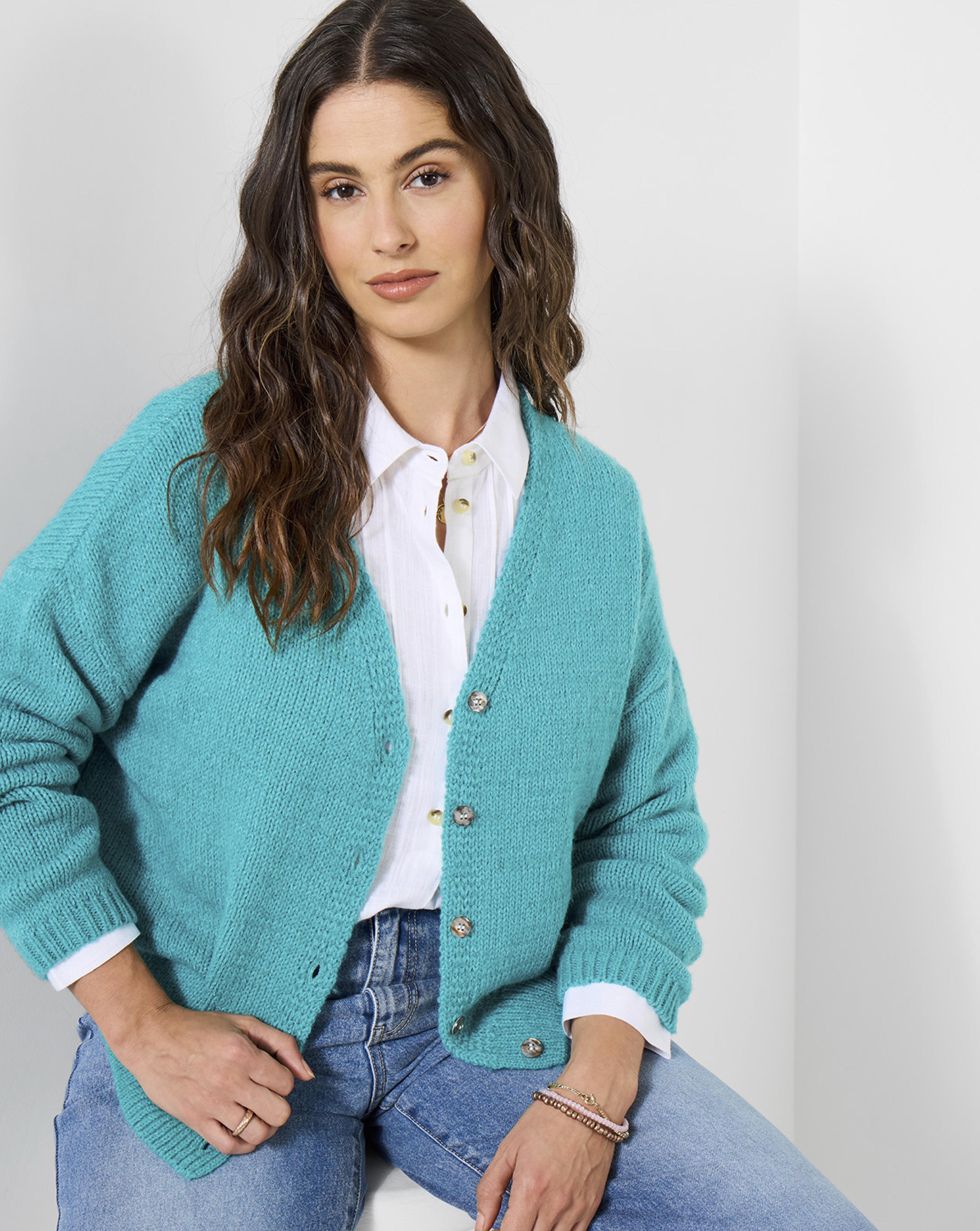 Joe Browns Women's Cardigan Blue Size 22