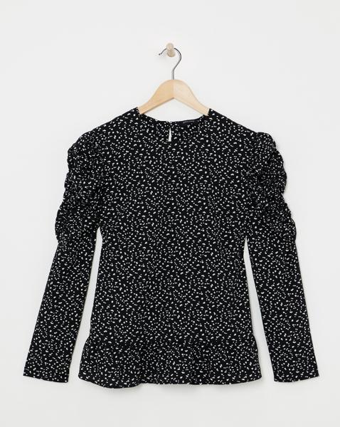 Ruched Sleeve Top