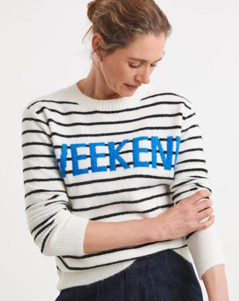 Slogan Knitted Sweatshirt
