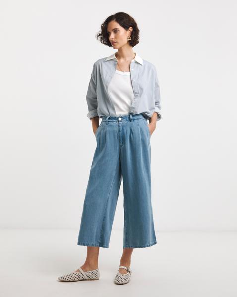 Lyocell Wide Leg Crop