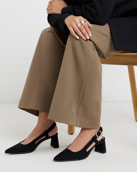 Pointed Slingback Heels Extra Wide Fit