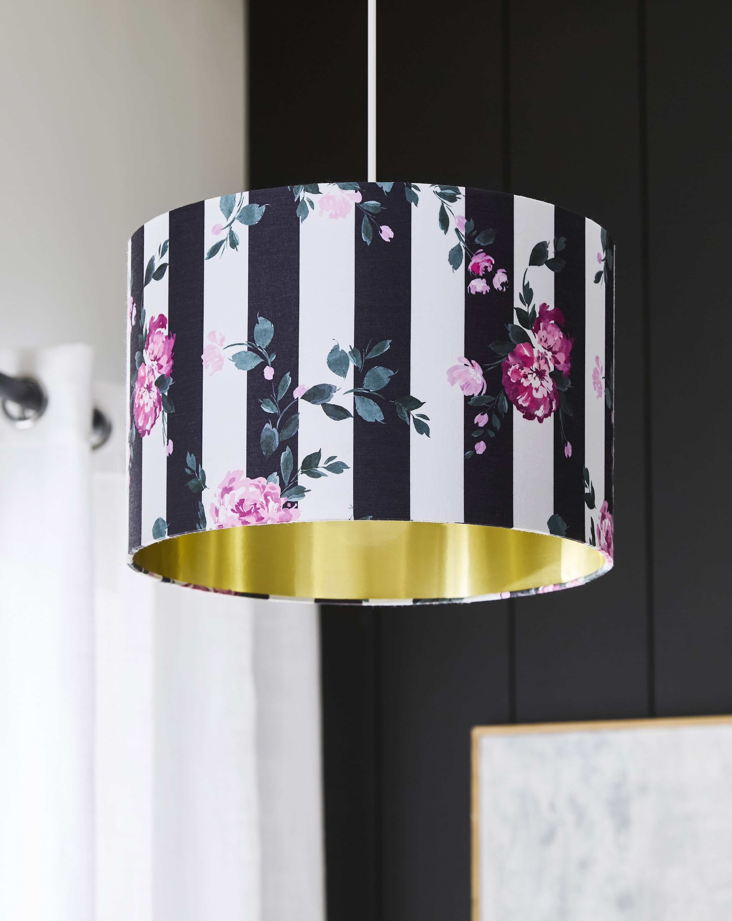 Joanna Hope Lainey Striped Floral Shade