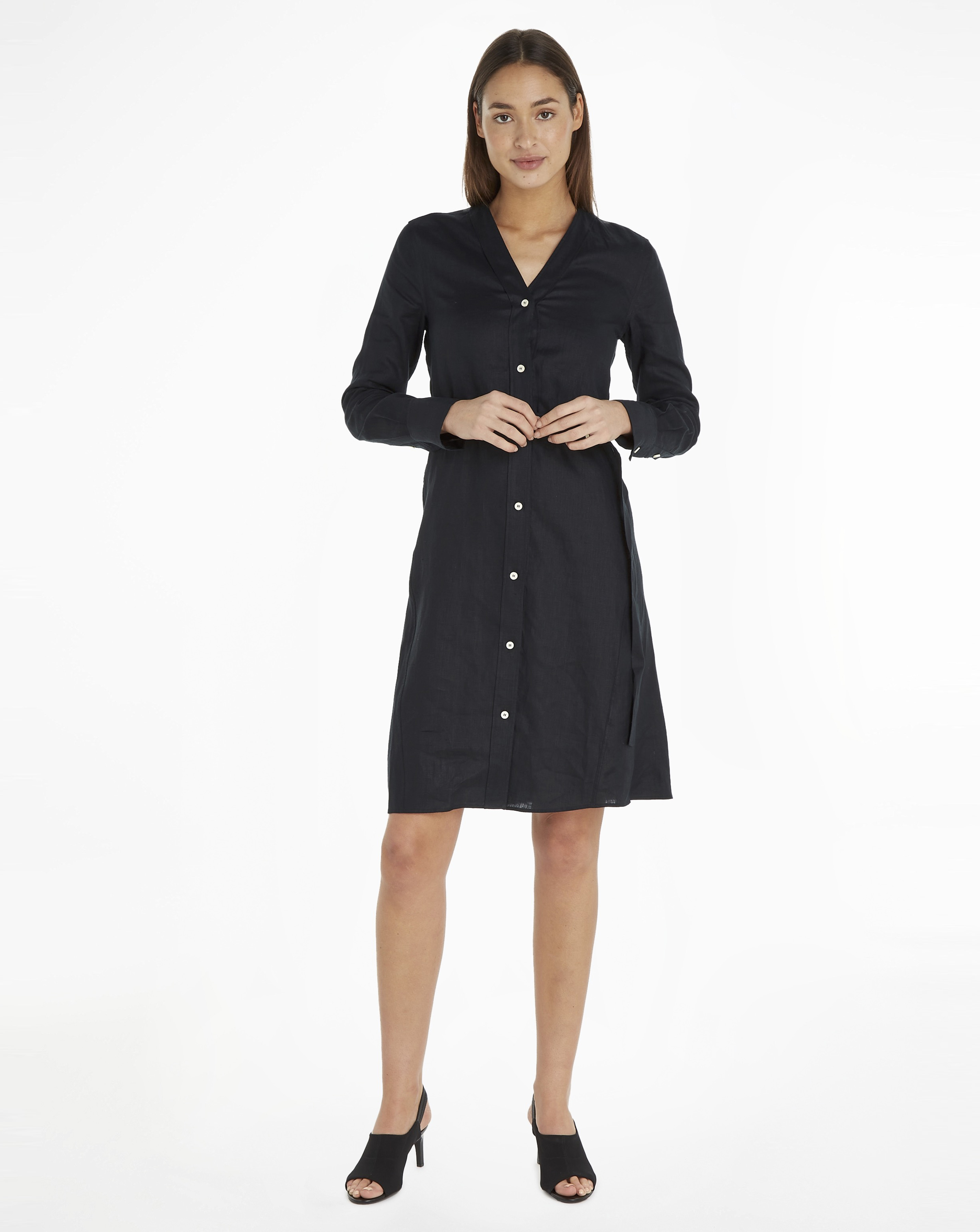 Calvin Klein Linen Midi Dress