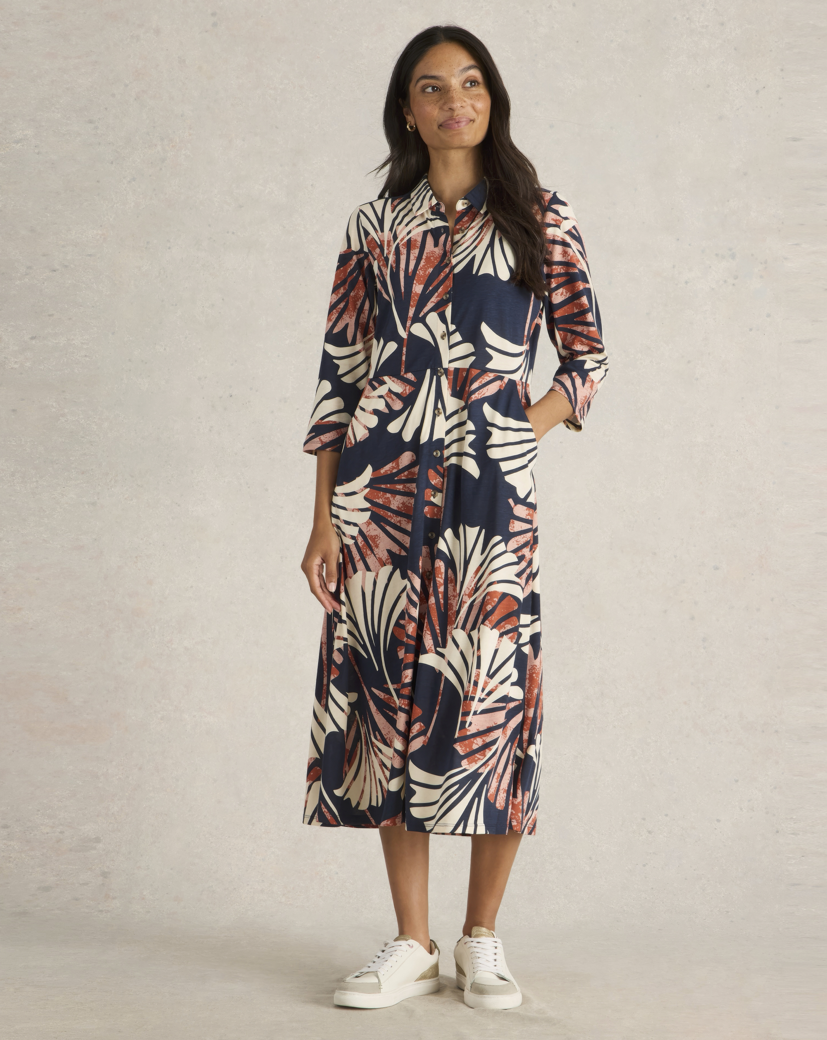 White Stuff Jersey Shirt Dress