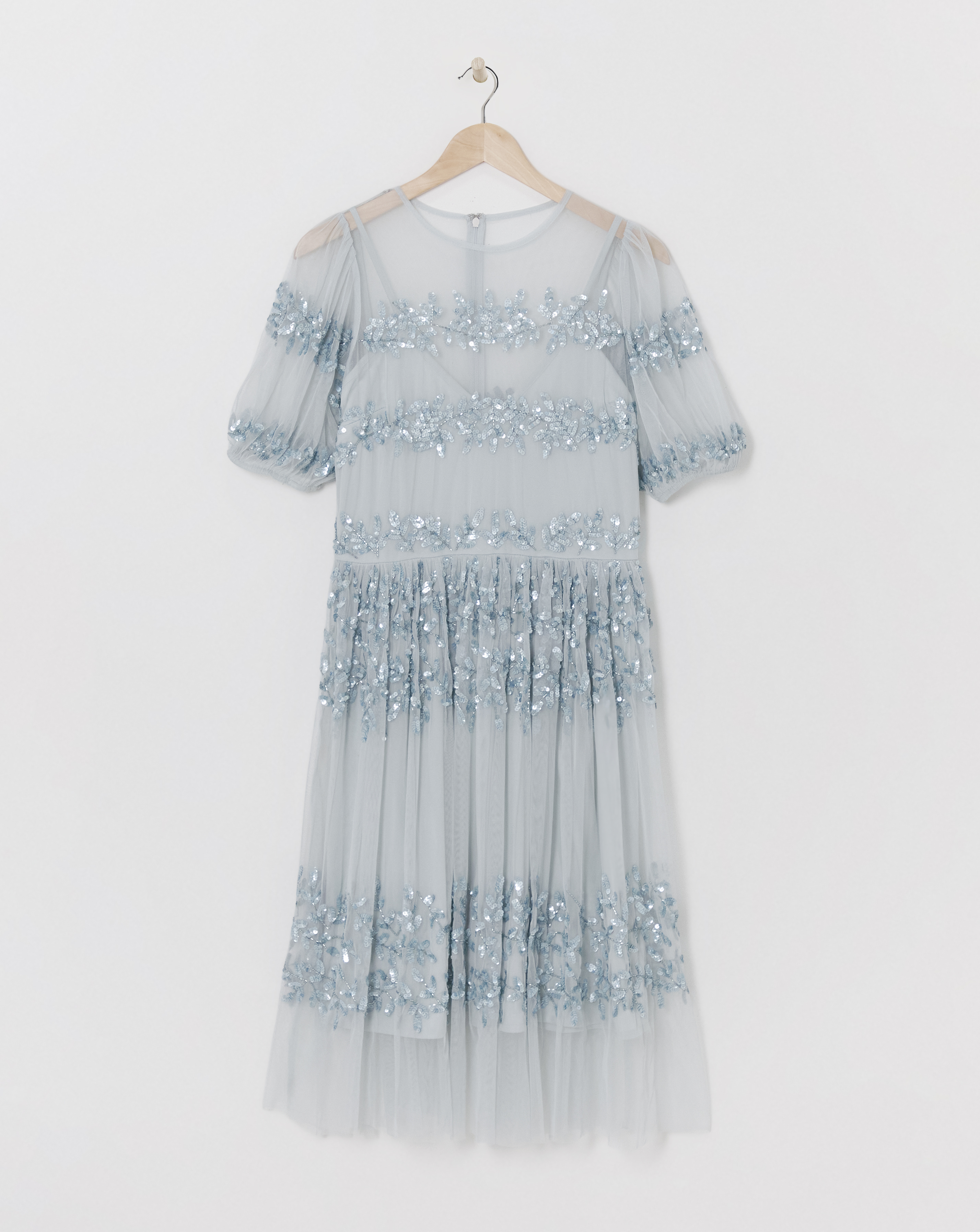 Maya Curve Sequin Midi Dress