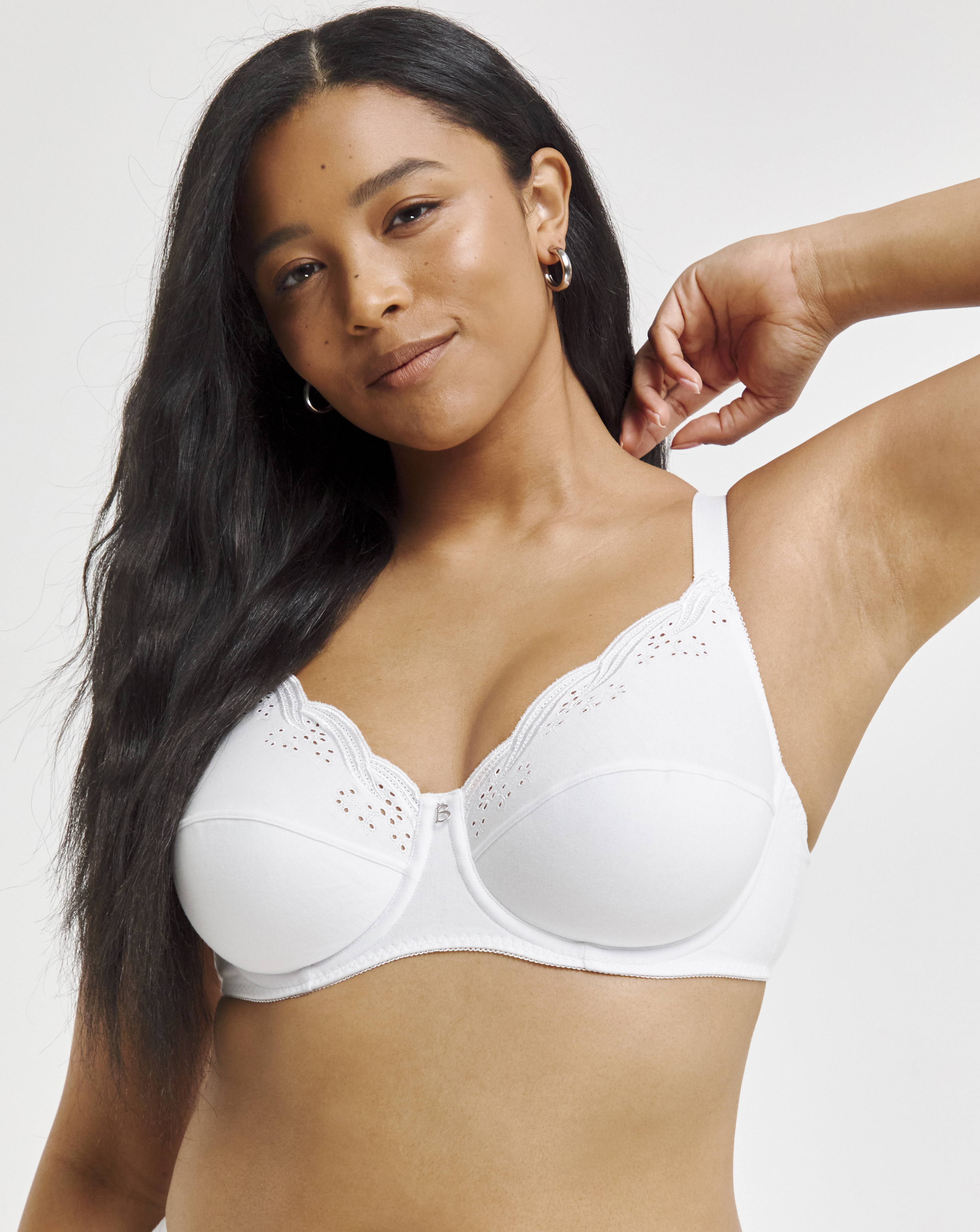 Bestform DD+ Emily Classic Full Cup Bra In White | UK Size 36DD Women's