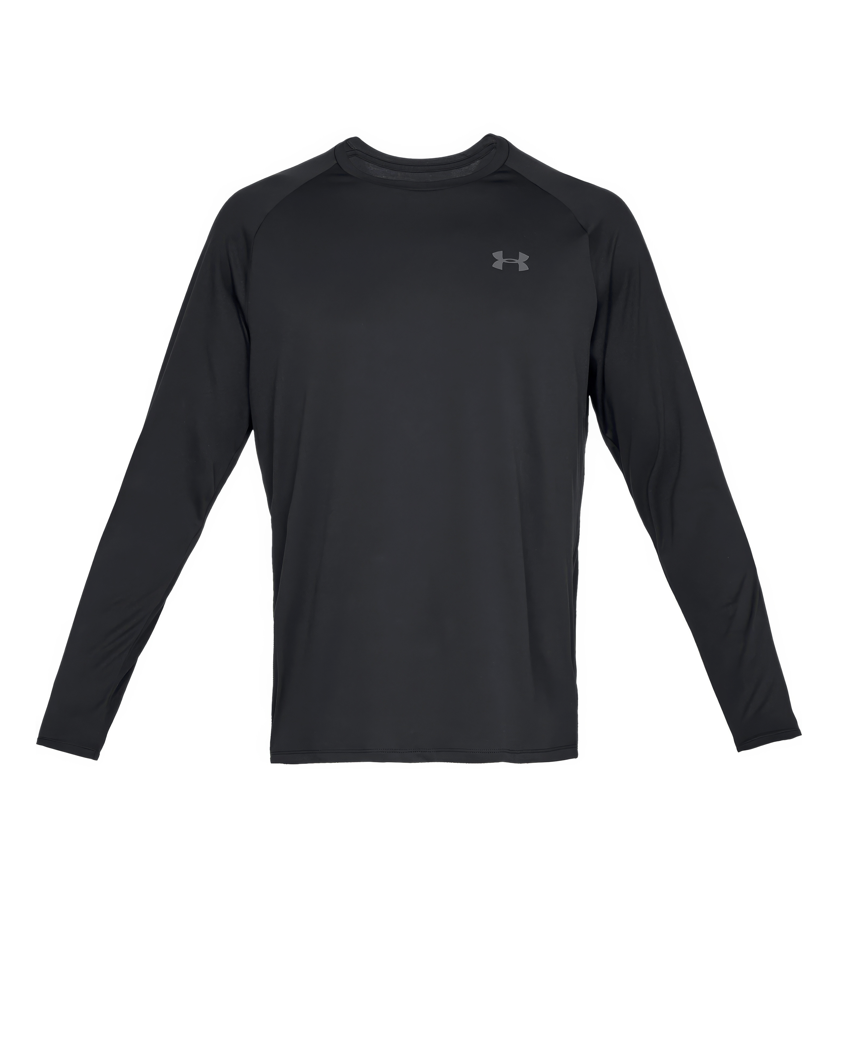 Under Armour Men's Black Tech Ls T-Shirt Size 2.0