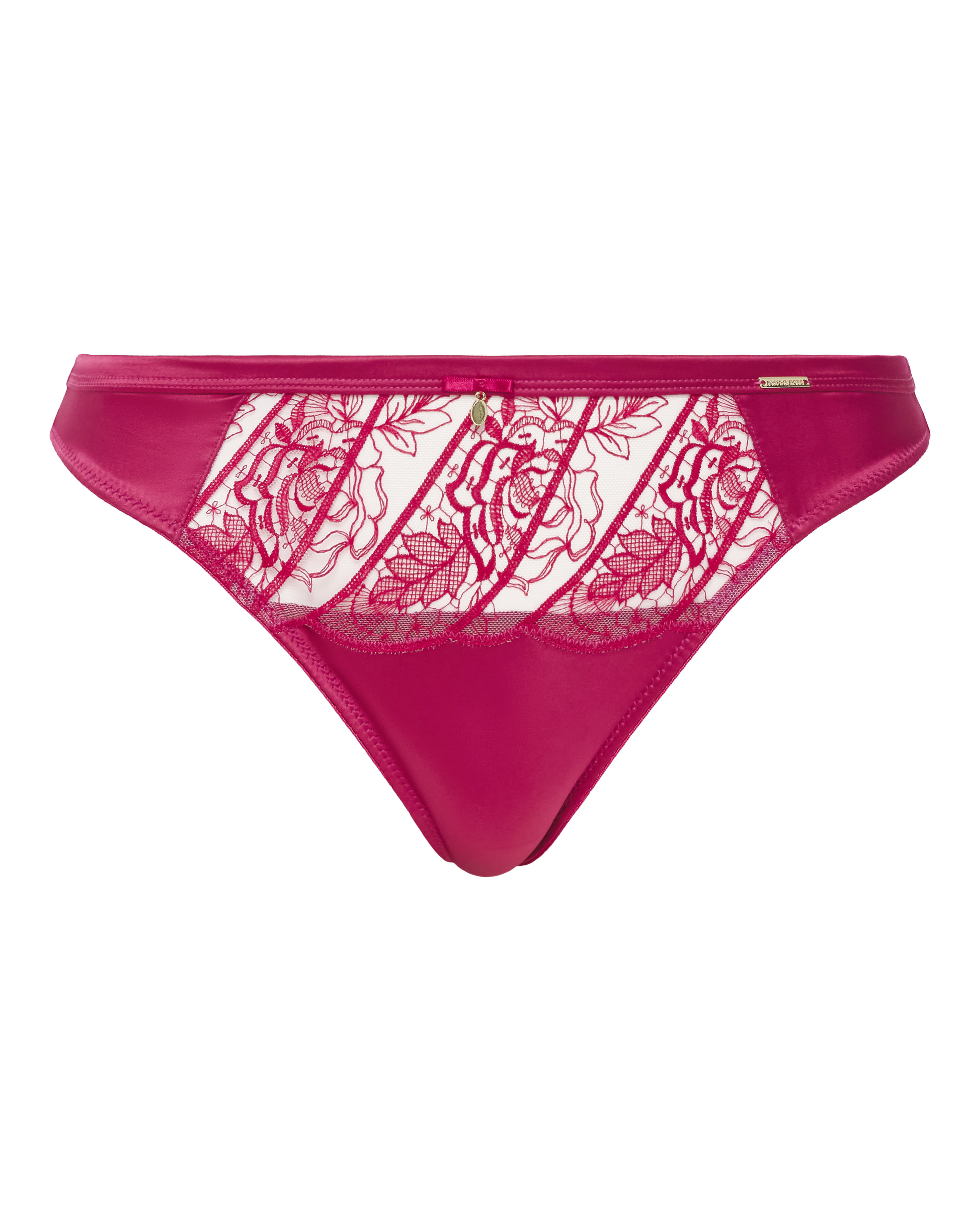 Joanna Hope Satin Embroidery Midi Briefs