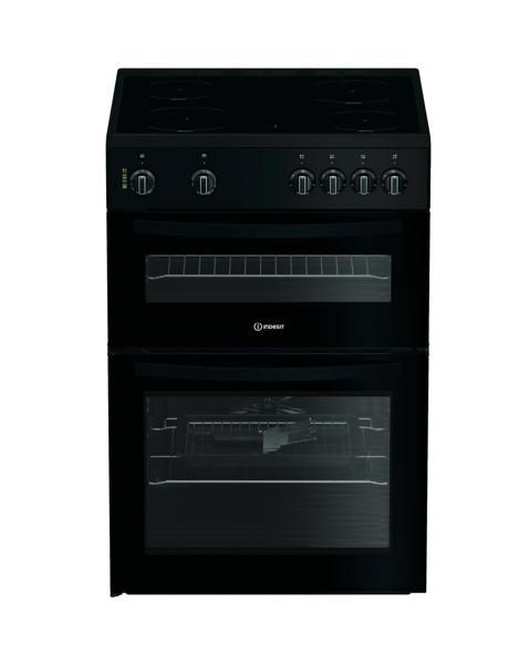 Indesit IDE6VMB Ceramic Hob Cooker