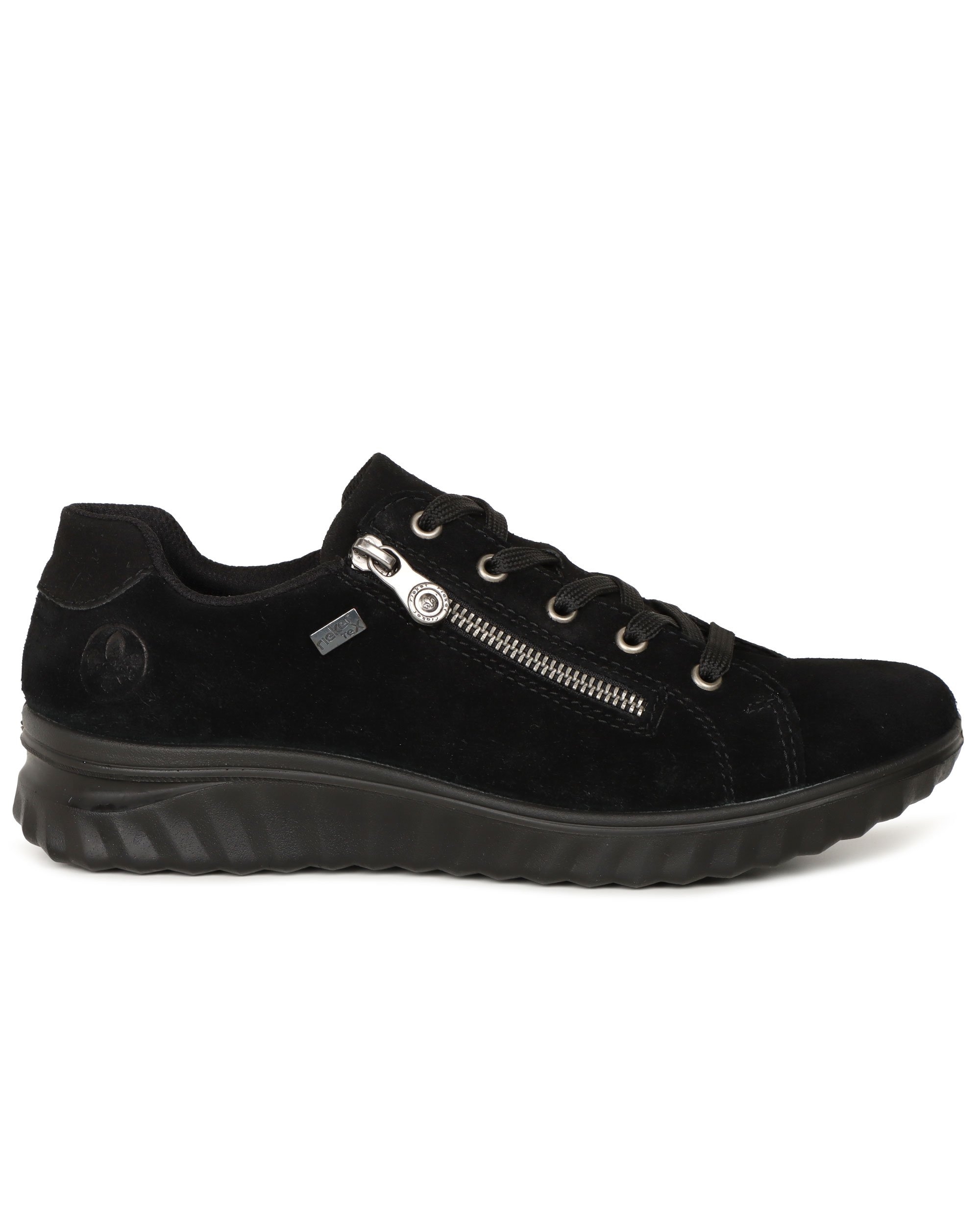 Rieker Etta Women's Waterproof Shoes - Black Suede - Size 4