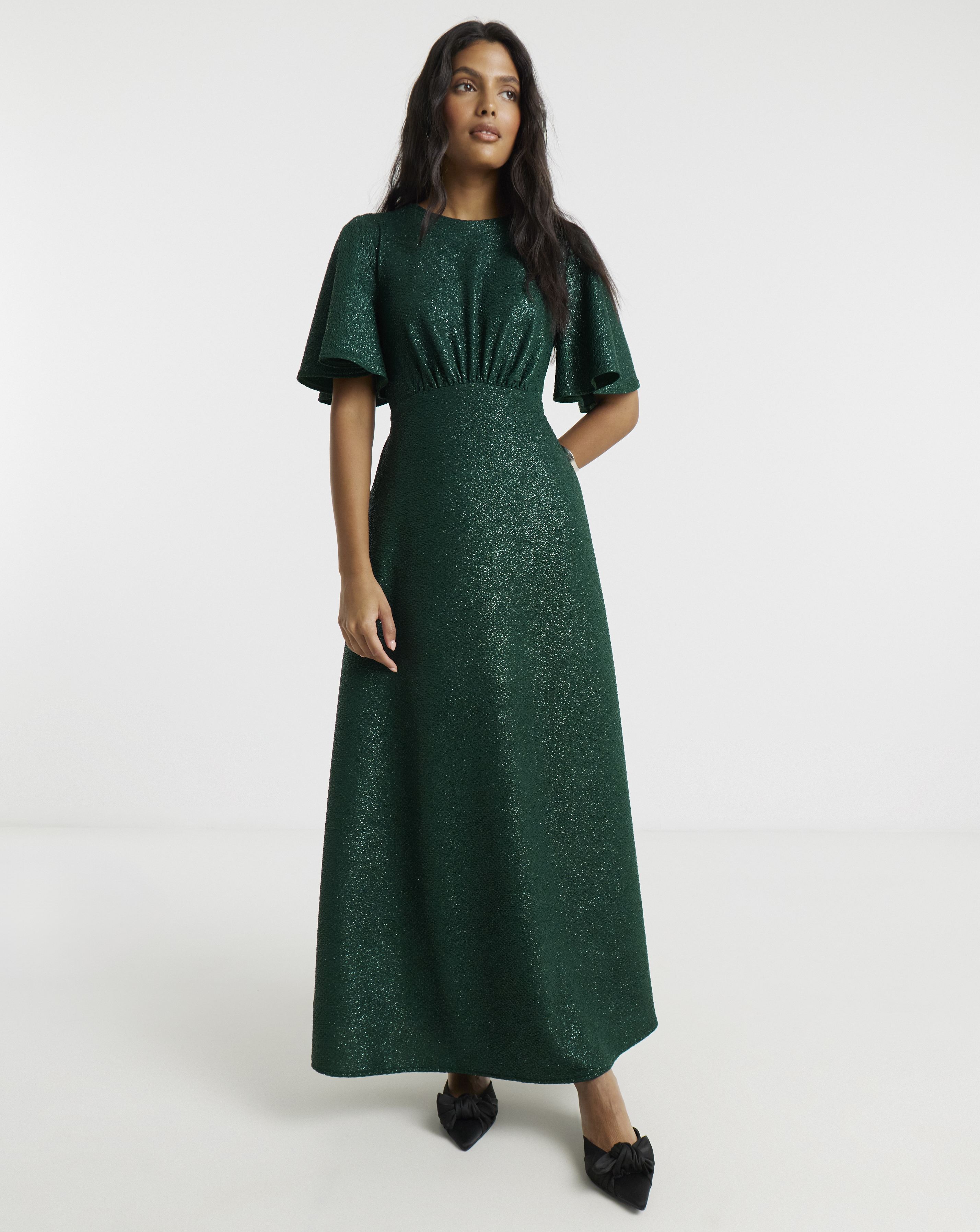 Twisted Wunder Meryl Foil Maxi Dress