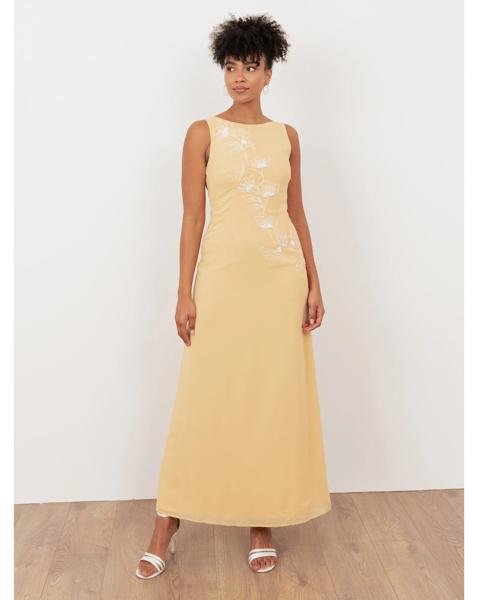 Maya Deluxe Embroidered Dress
