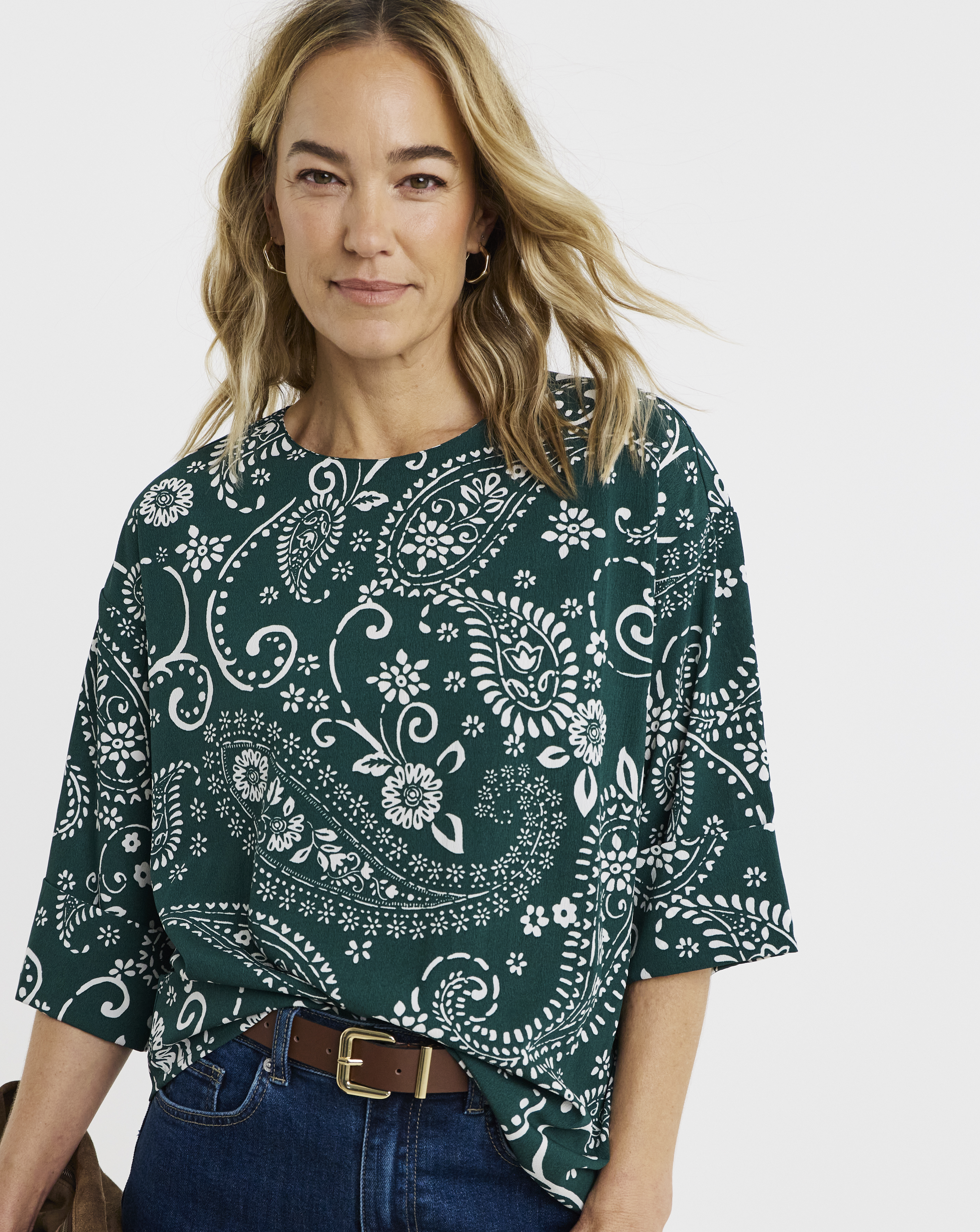 Half Sleeve Boxy Top