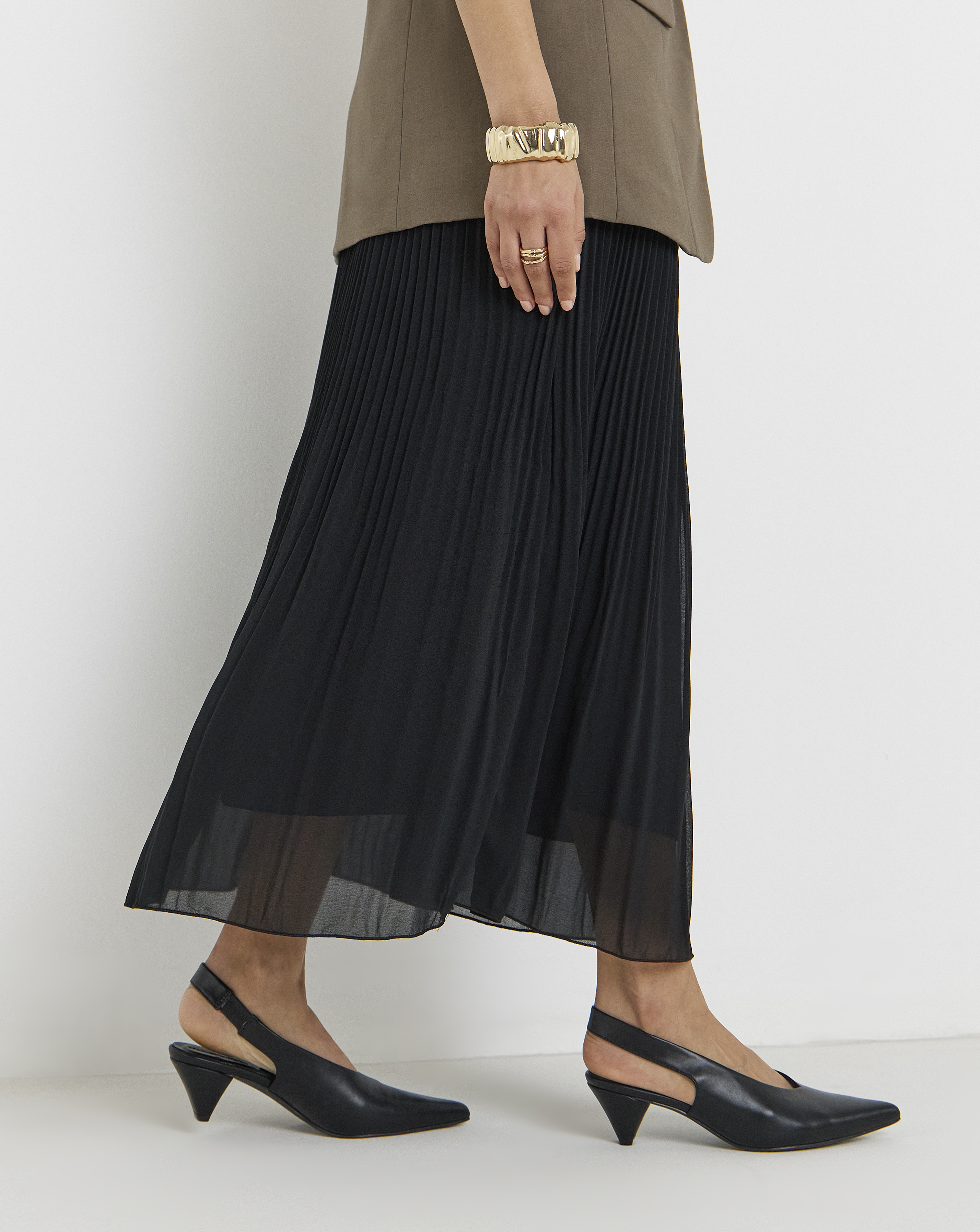 Slingback Pointed Toe Heels Ex Wide