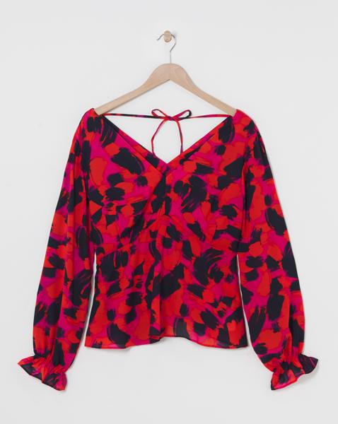 V Neck Tea Top