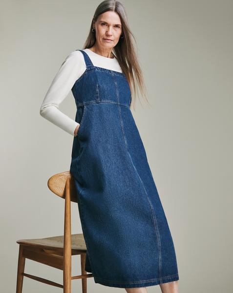 Blue Apron Midi Dress