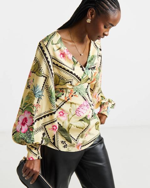 Joanna Hope Printed Blouse