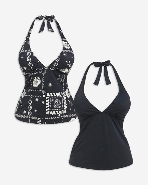 Value 2 Pack Tankini Tops - Image