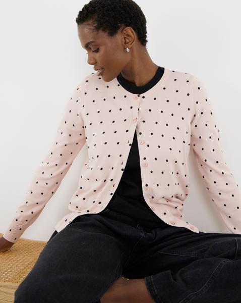 CREW NECK CARDIGAN