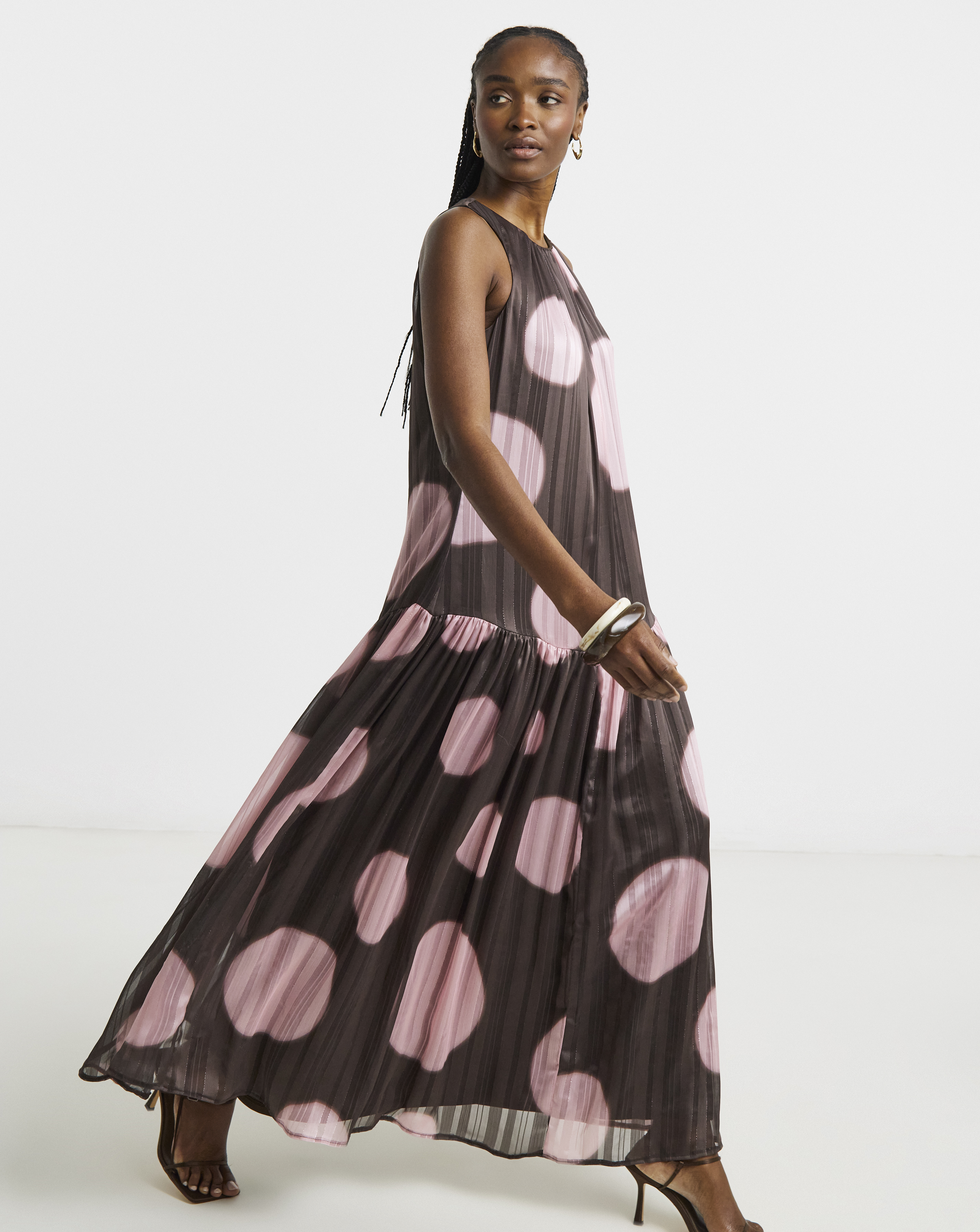 Joanna Hope Printed Halter Neck Dress