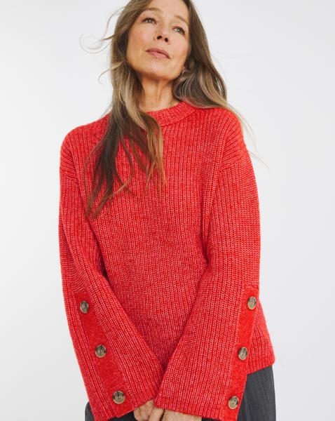 BUTTON SLEEVE JUMPER