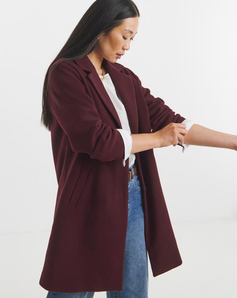 Wine Lined Coat