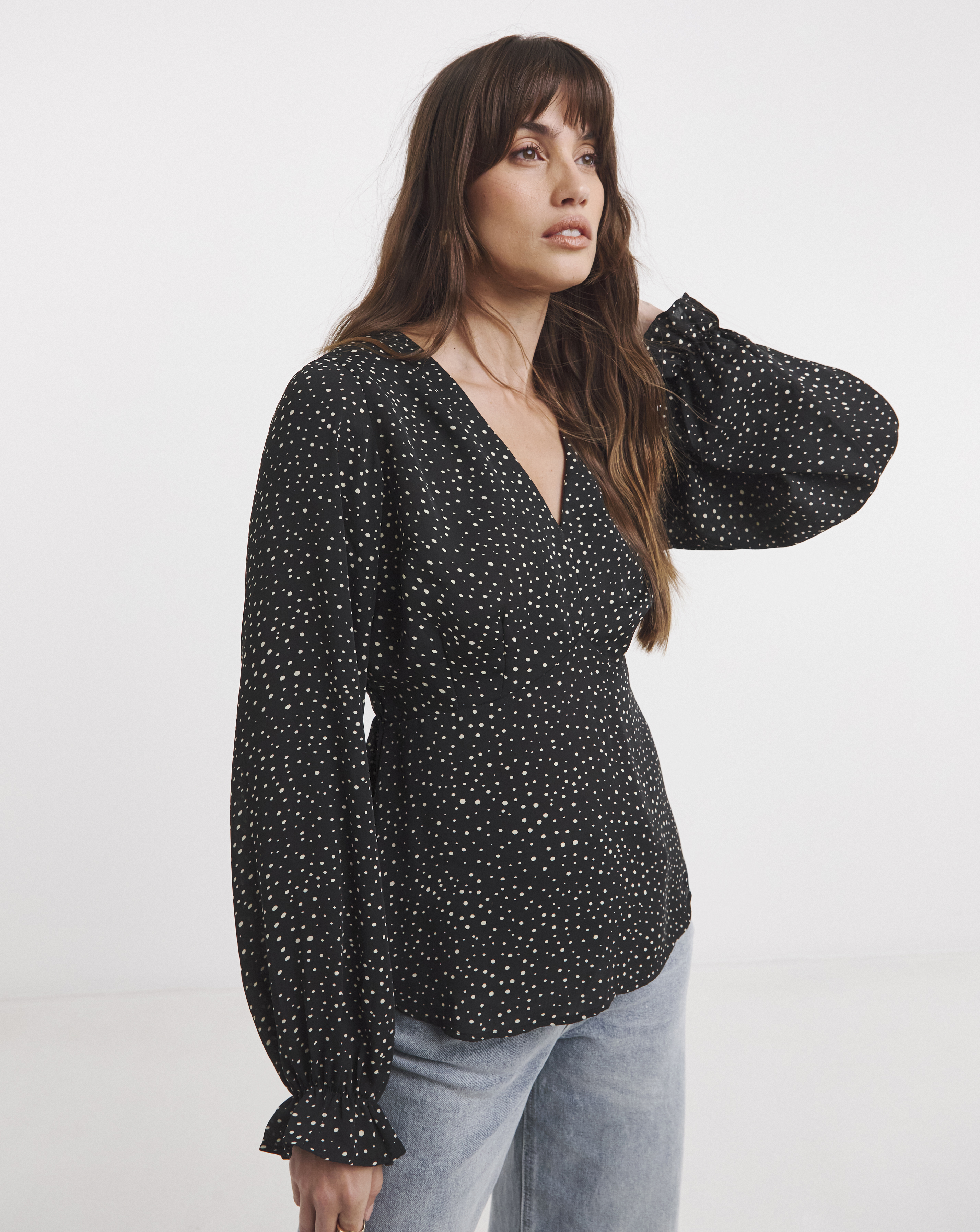 V Neck Tea Top