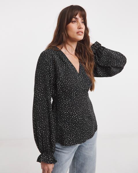 V Neck Tea Top