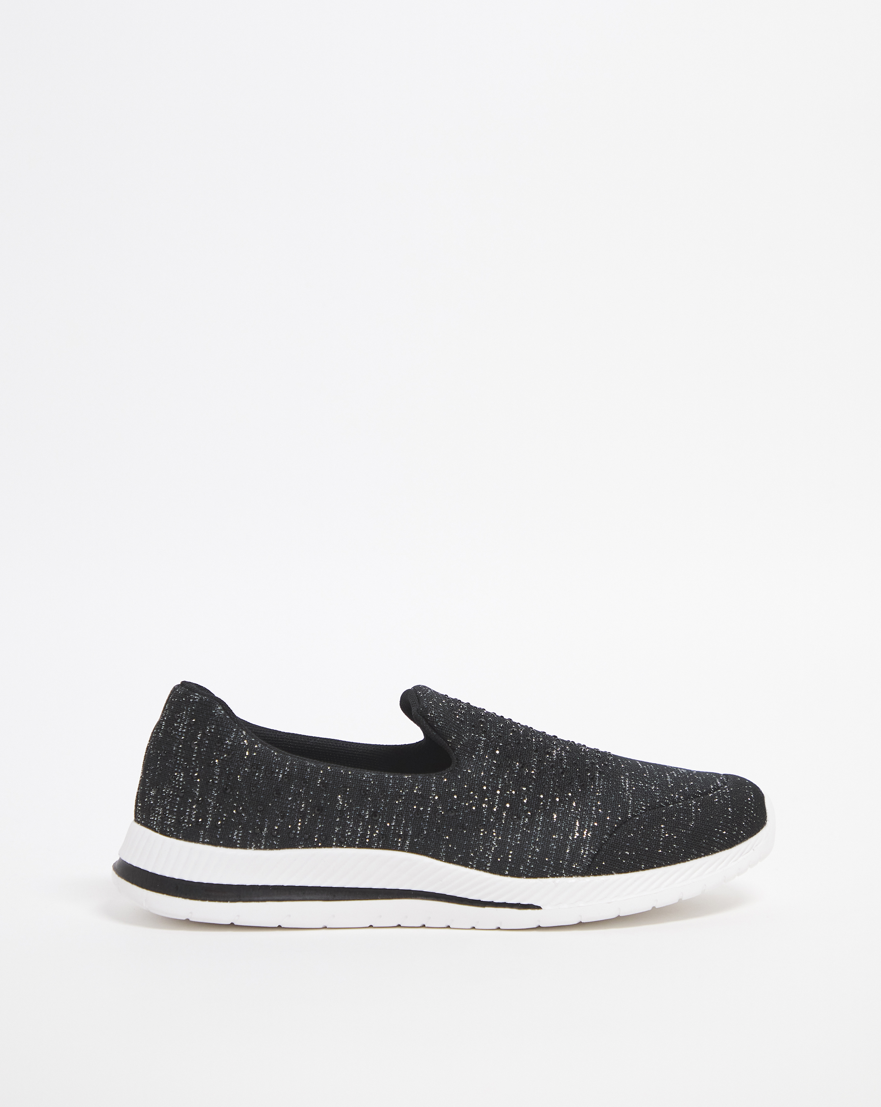 Diamante Slip On Leisure Shoe E Fit