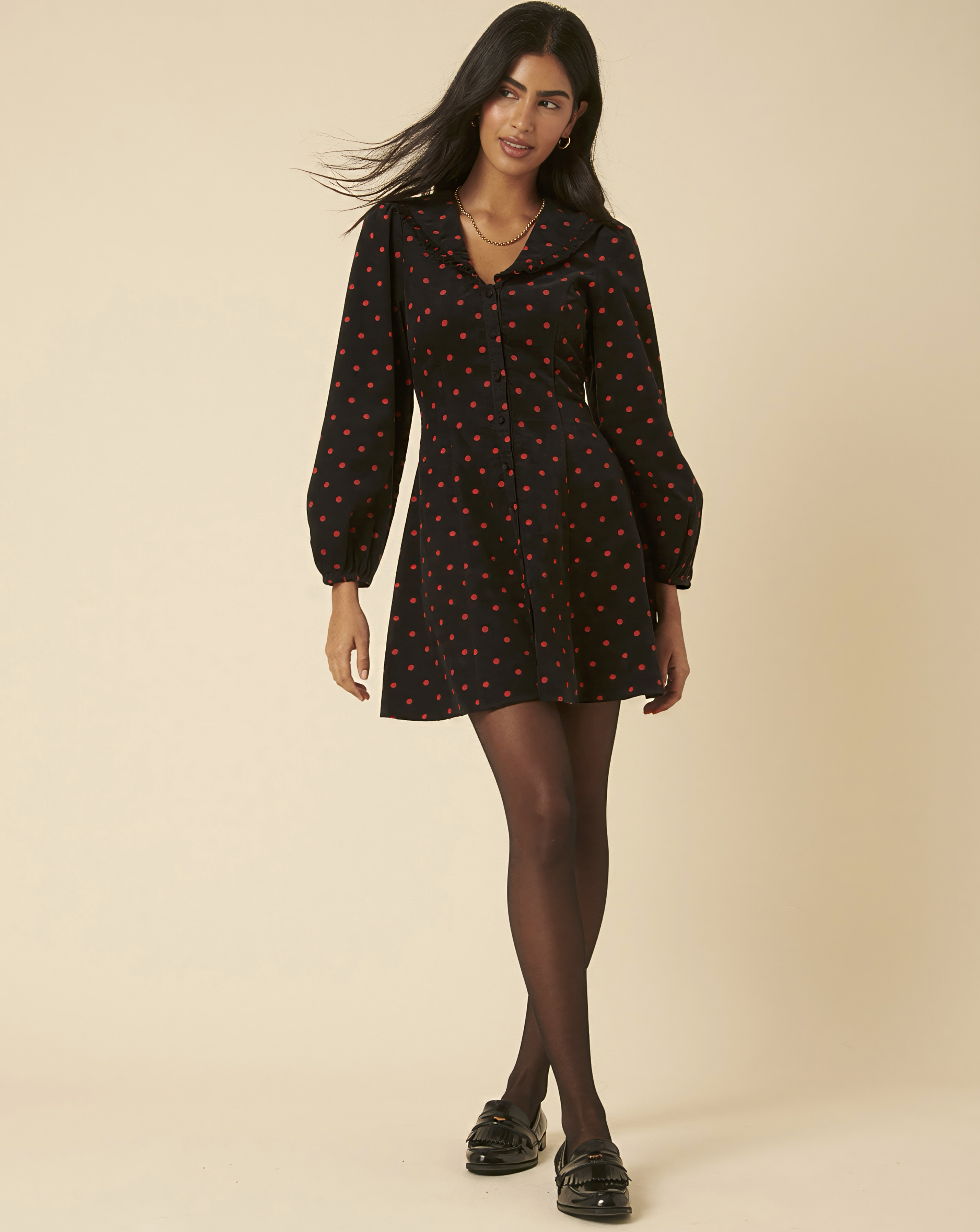 Nodody's Child Spot Mini Corduroy Dress