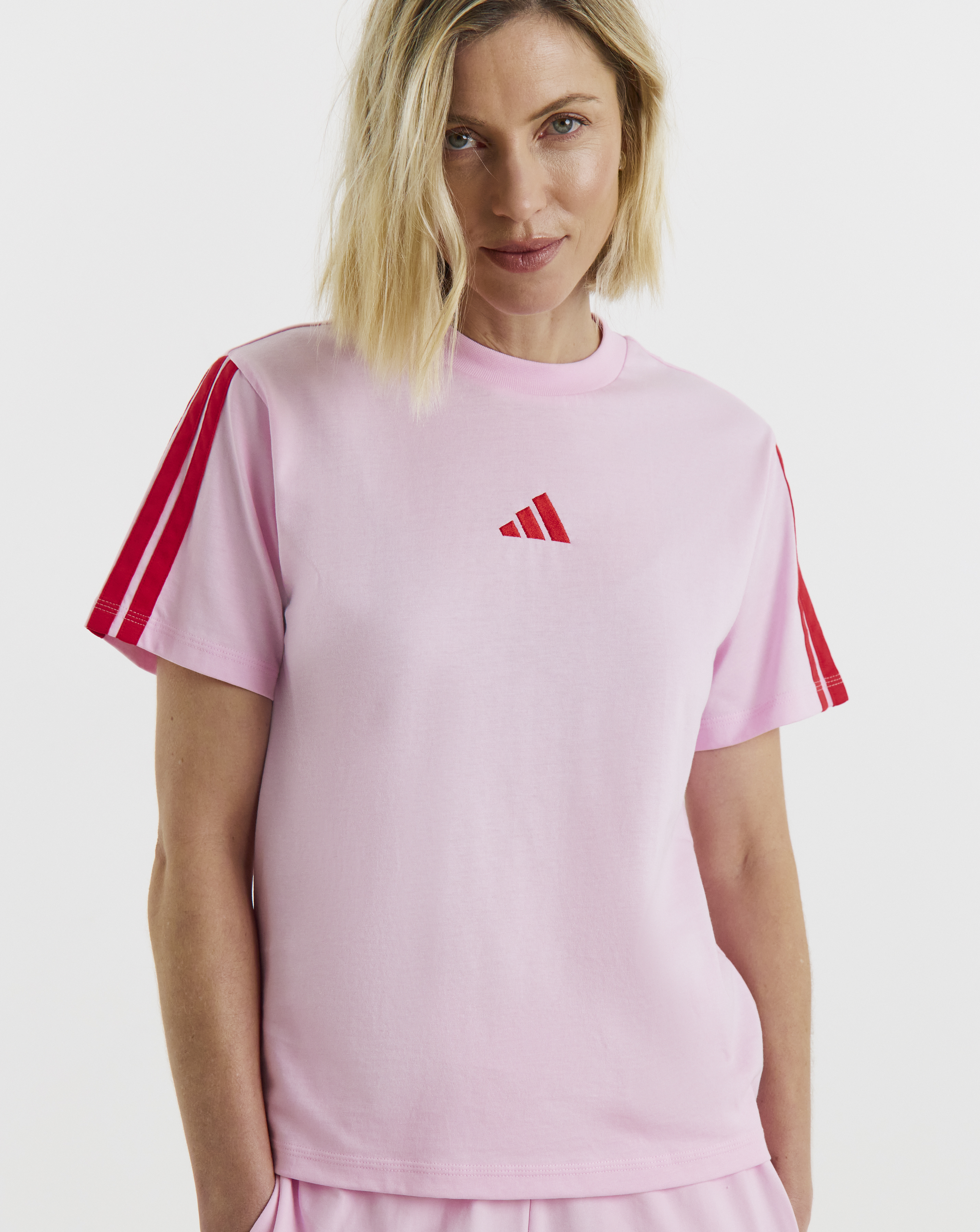 Adidas 3 Stripe T-Shirt