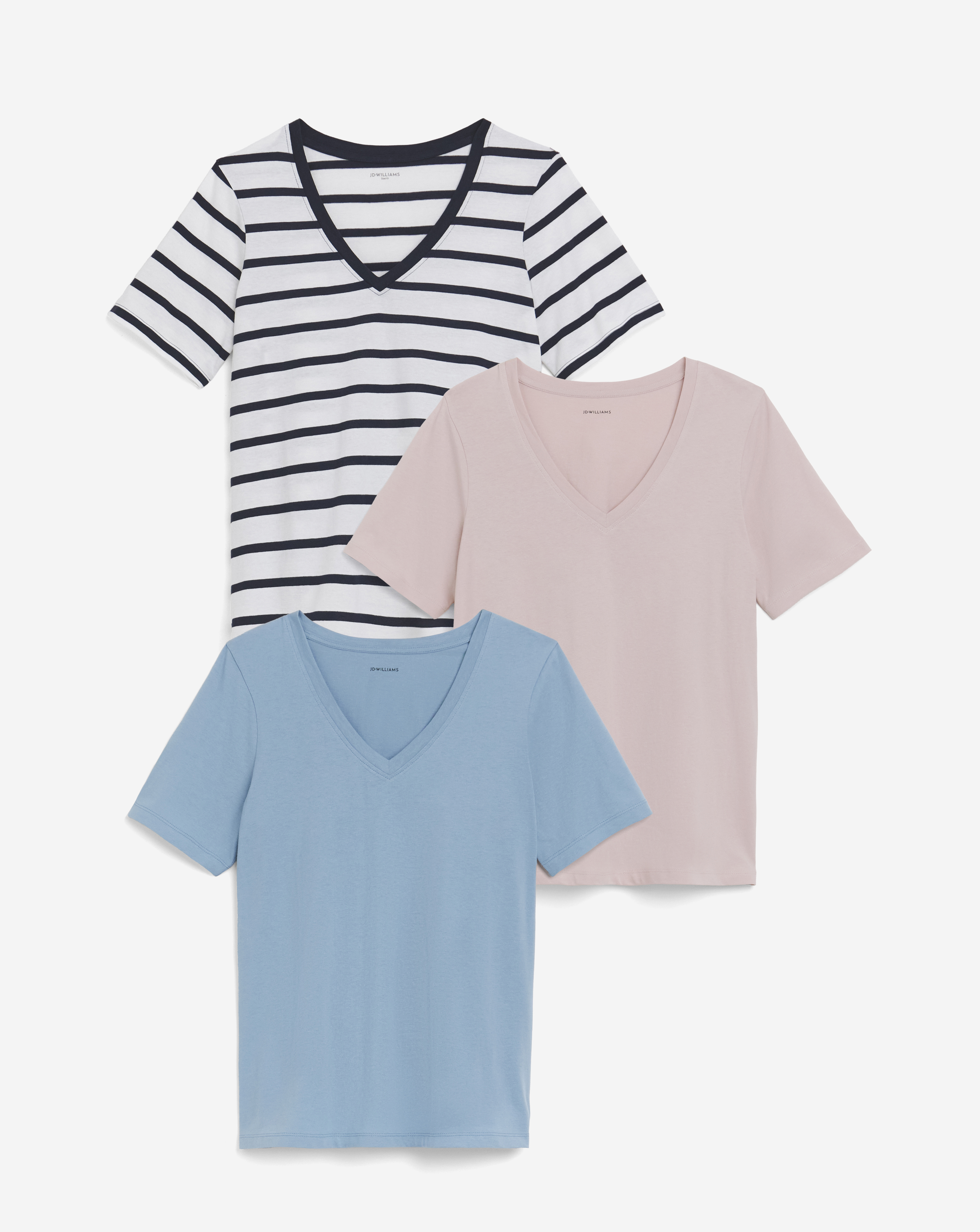 3 Pack V Neck T-shirt