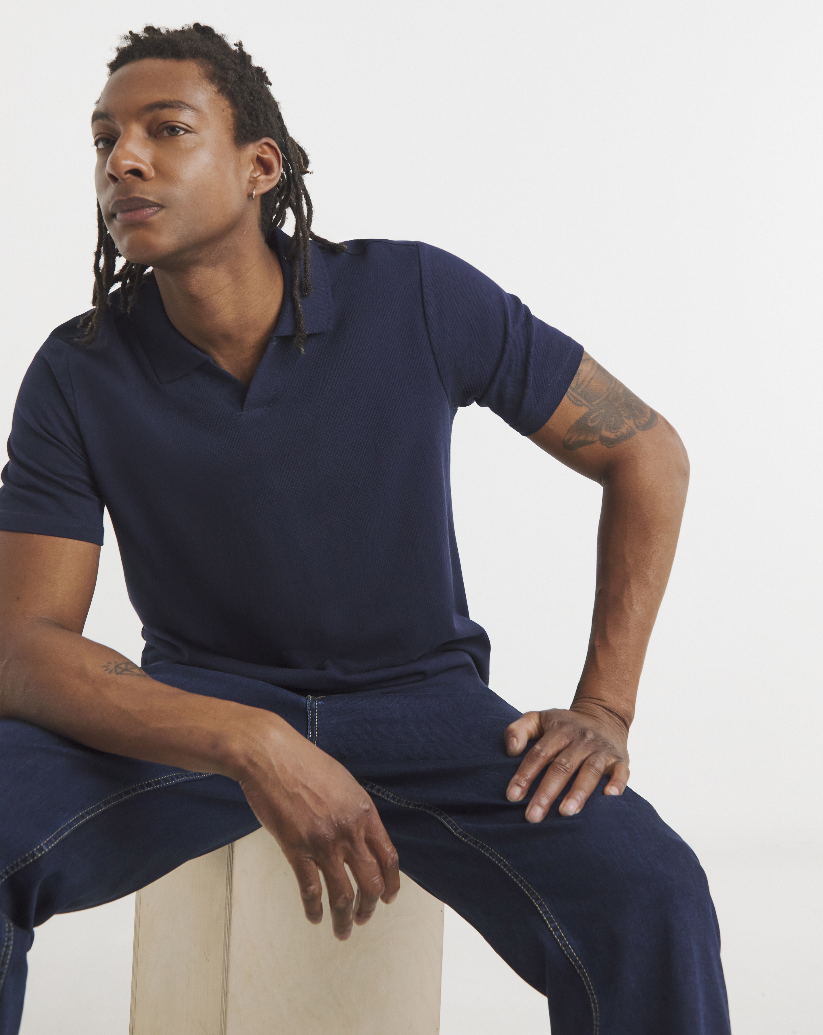 Trophy Neck Pique Polo