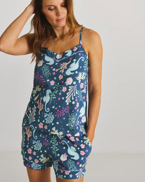 Pretty Secrets Seahorse Shortie Cami Set