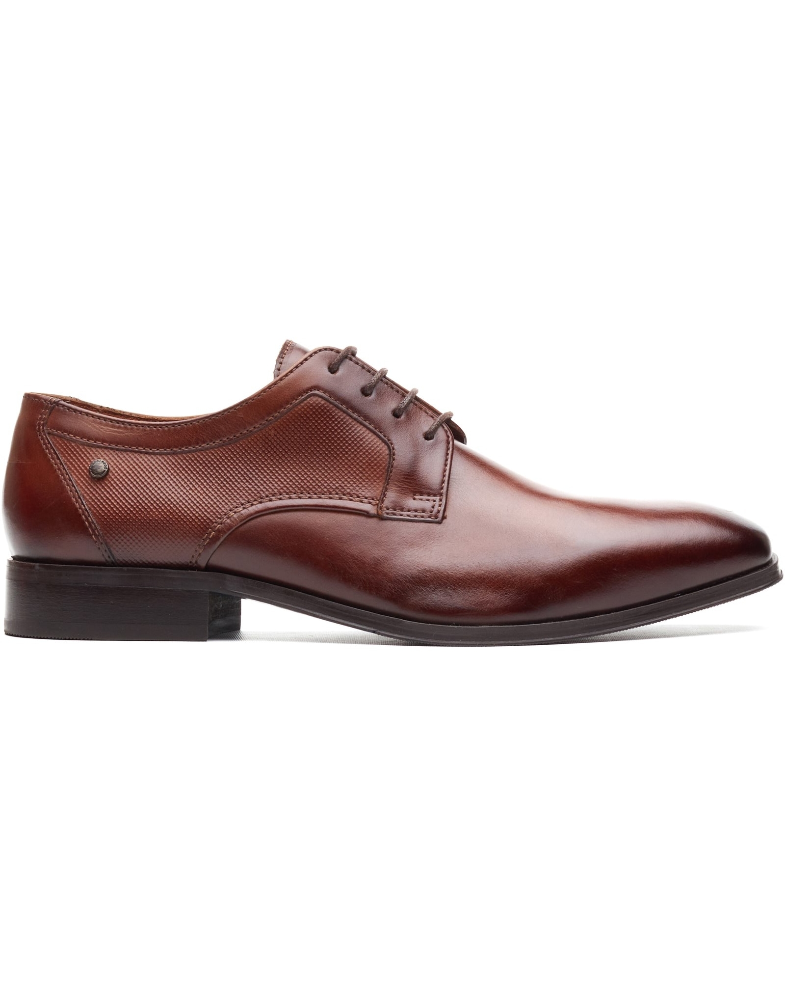 Base London Burnt Tan Dome Lace Up Shoe Size 6