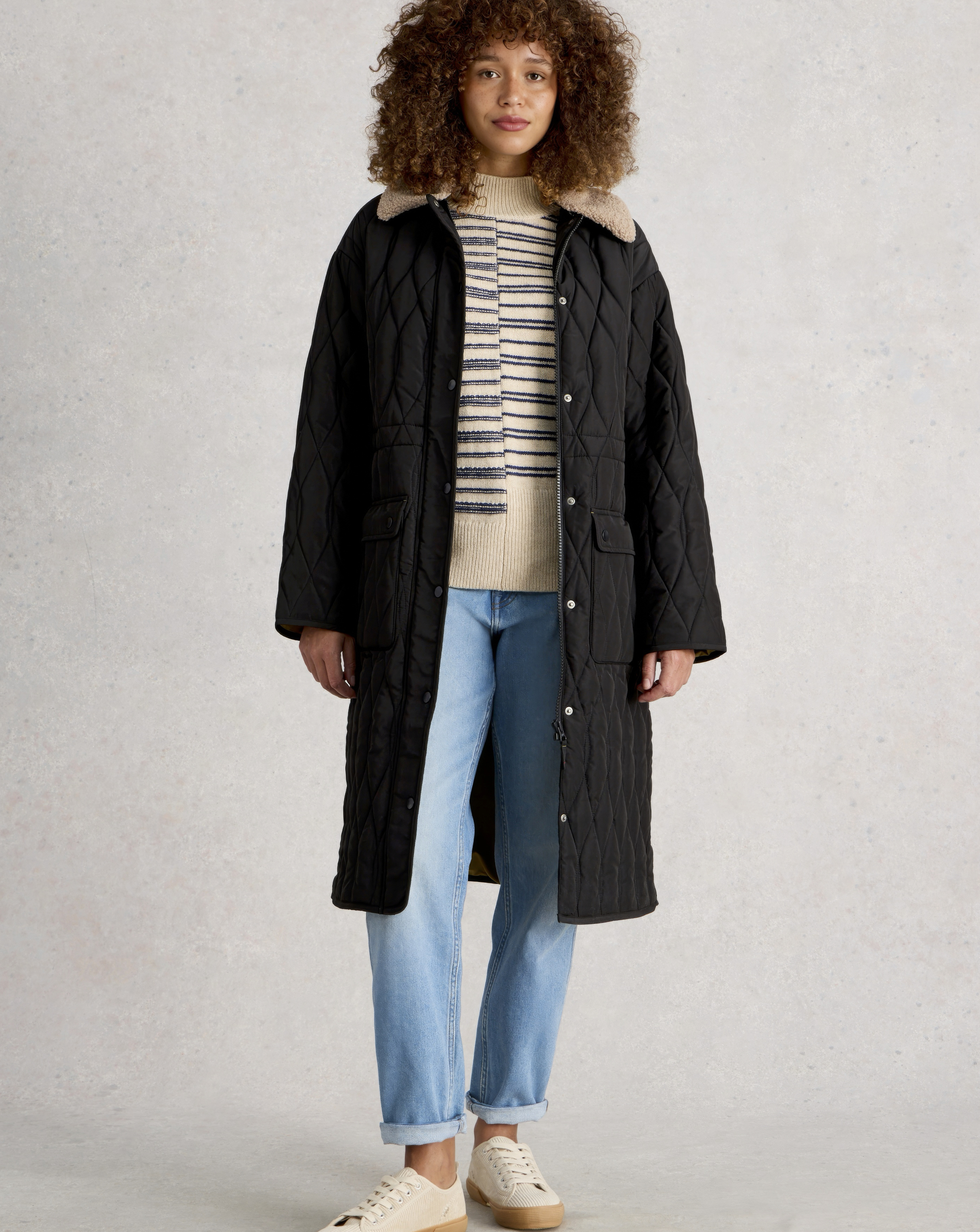 White Stuff Nolan Quilted Coat