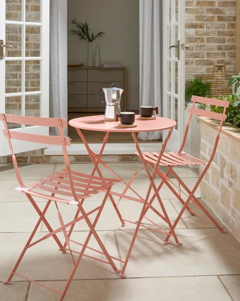 Cali Metal Folding Bistro Set