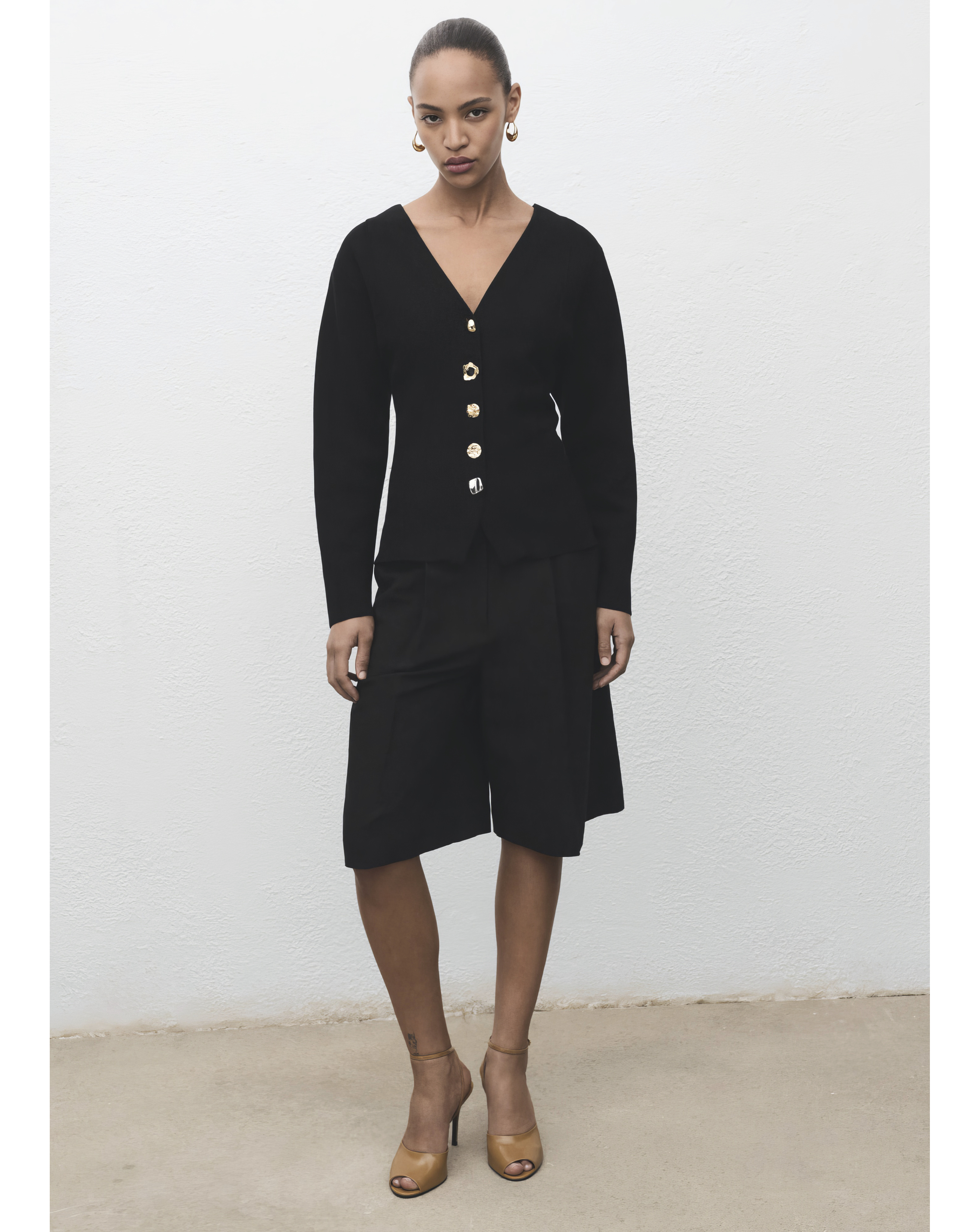 Mango Jacket With Interest Button Detail