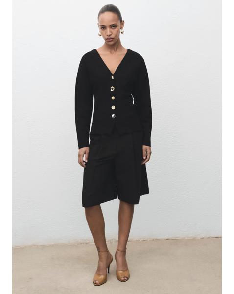 Mango Jacket With Interest Button Detail