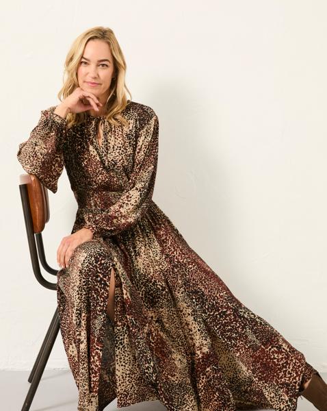 Fatface Jaqs Animal Midi Dress