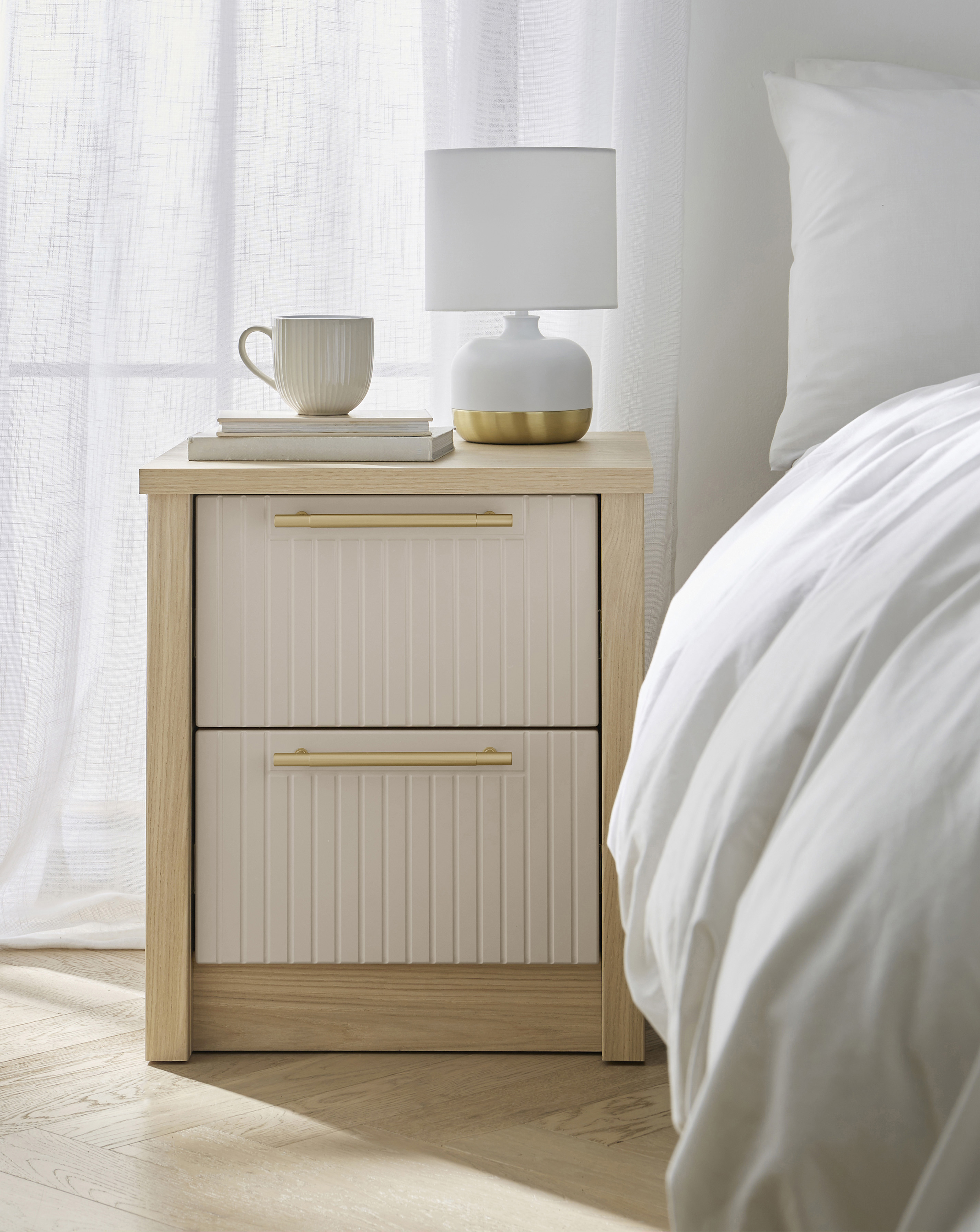 Peyton 2 Drawer Bedside Chest