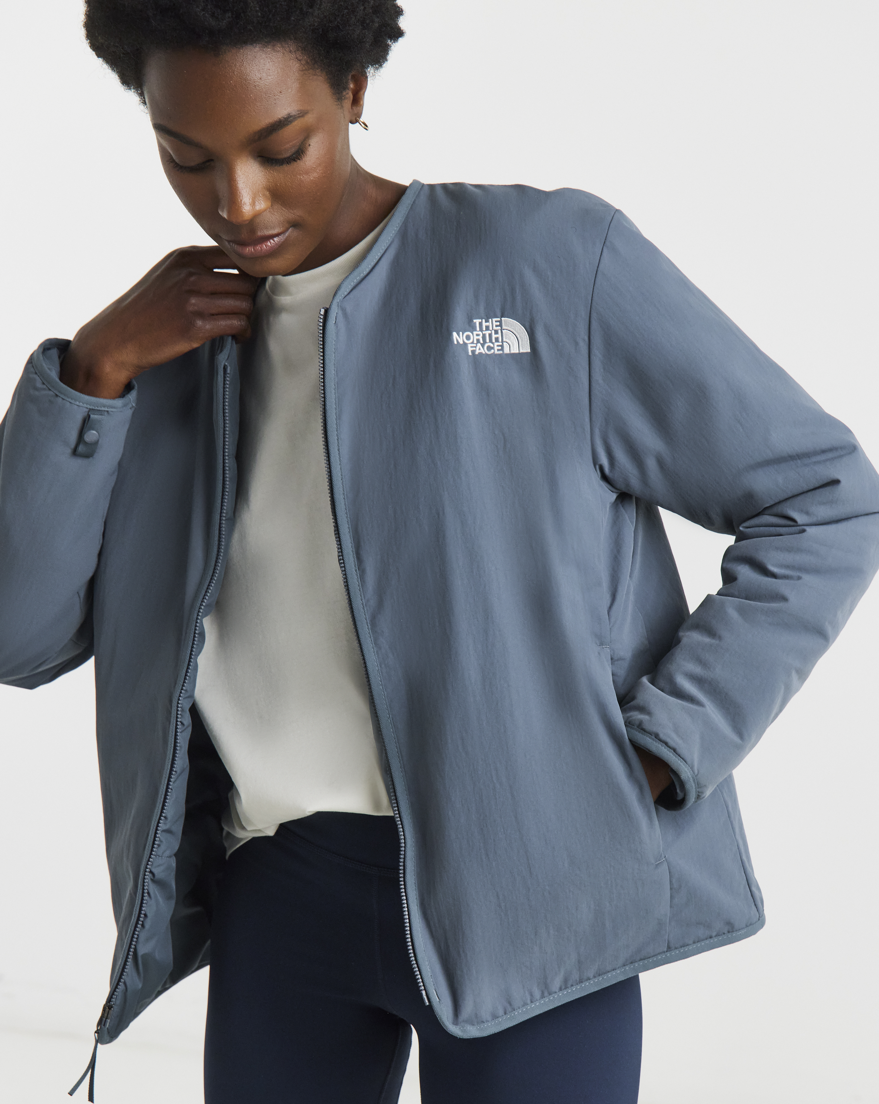 The North Face Grey Ilti Liner Jacket - Large