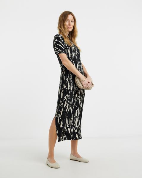 Ruched Short Sleeve Dress