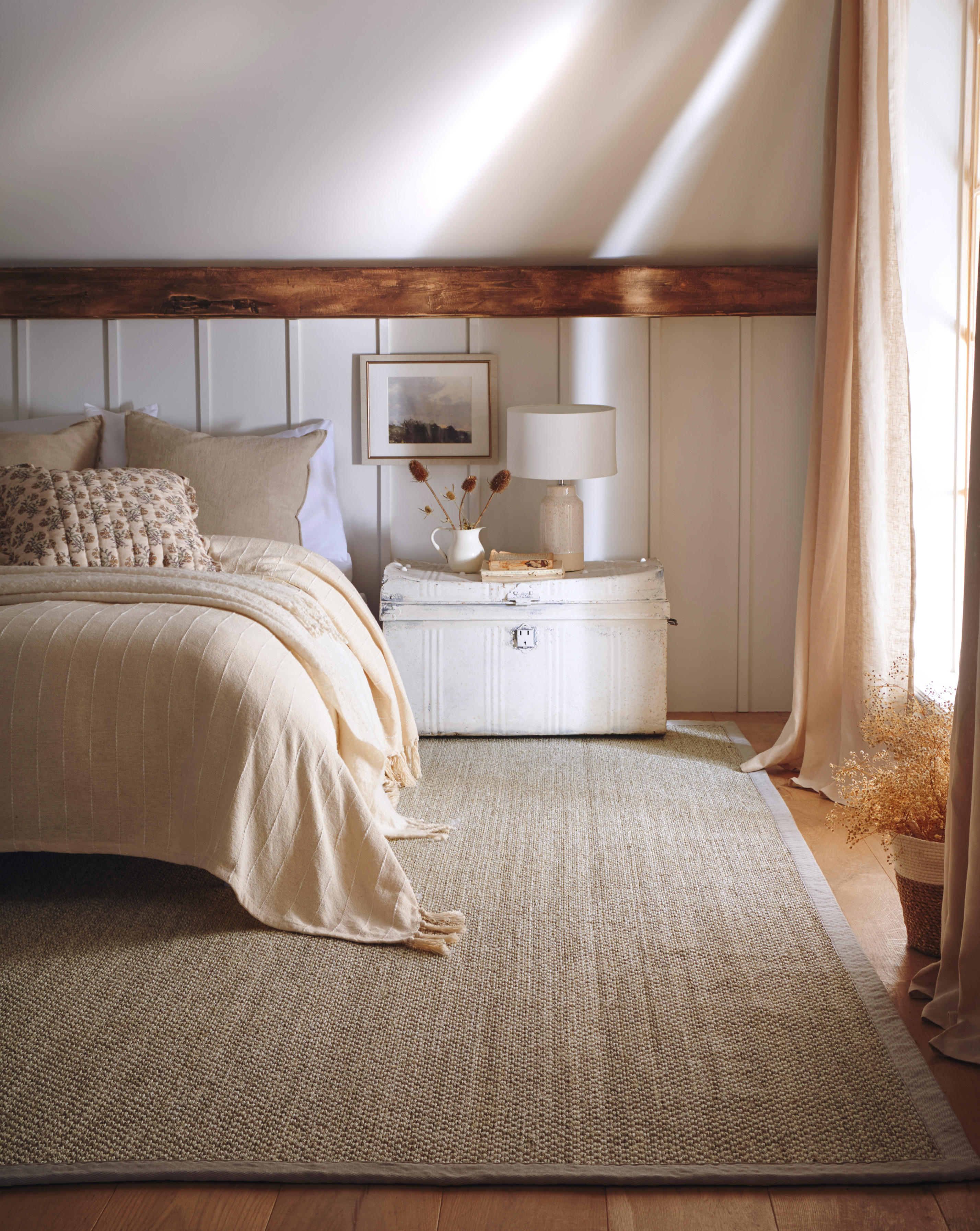 Origins Sand Sisal Border Rug - 120X170