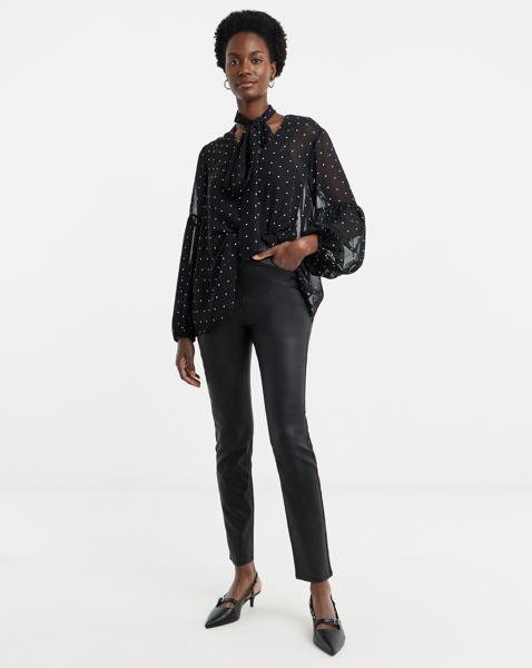 Coated Bella Slim Leg Jegging