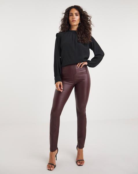 Coated Bella Slim Leg Jegging