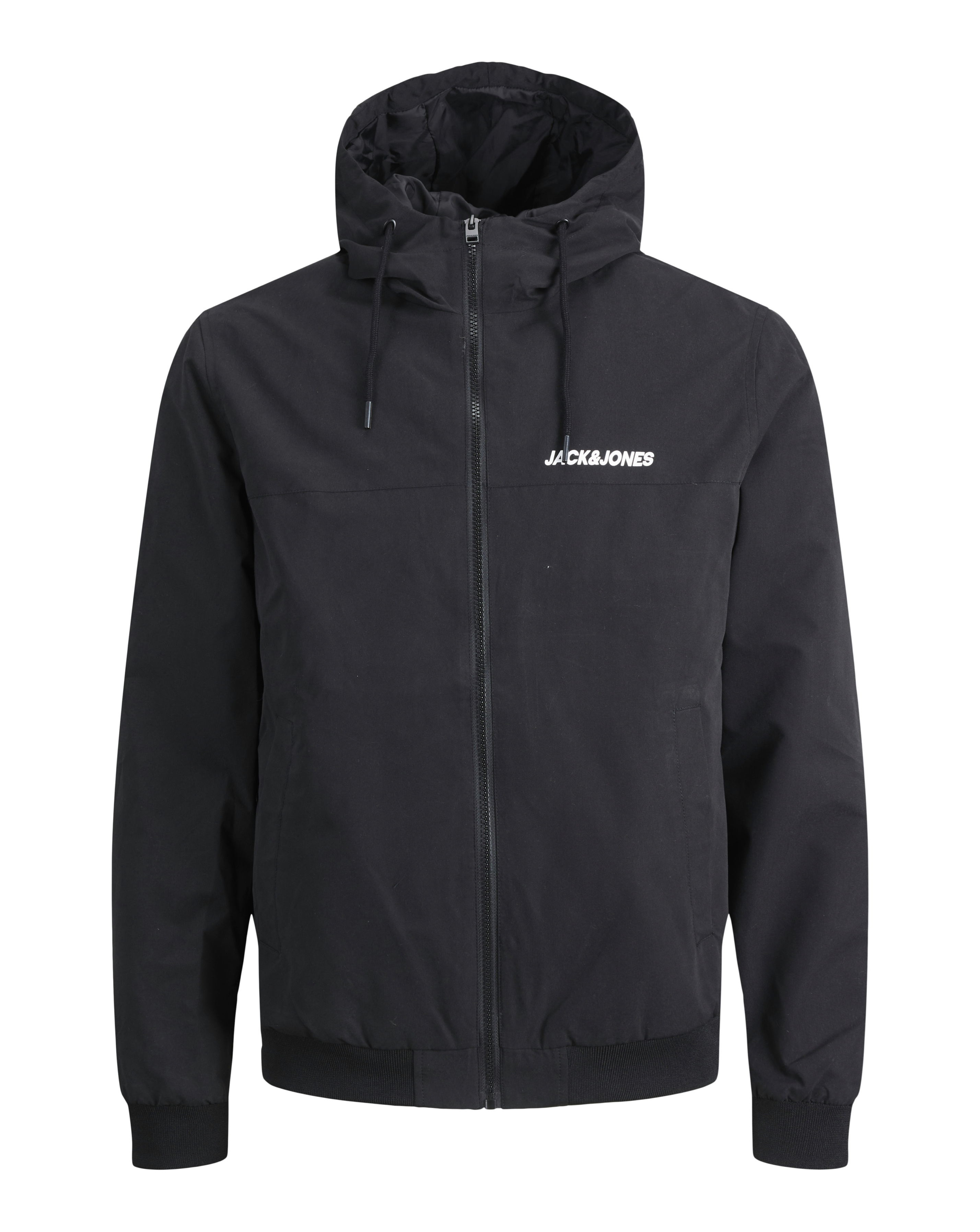 Jack & Jones Black Large Hooded Tracksuit Jacket Rush - Image 2